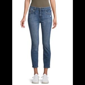 DL1961 Florence Cropped Mid-Rise Instasculpt  Skinny Jeans size 25